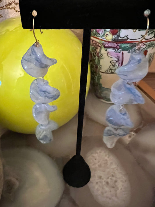 Light Blue Jasper Waterfall Earring
